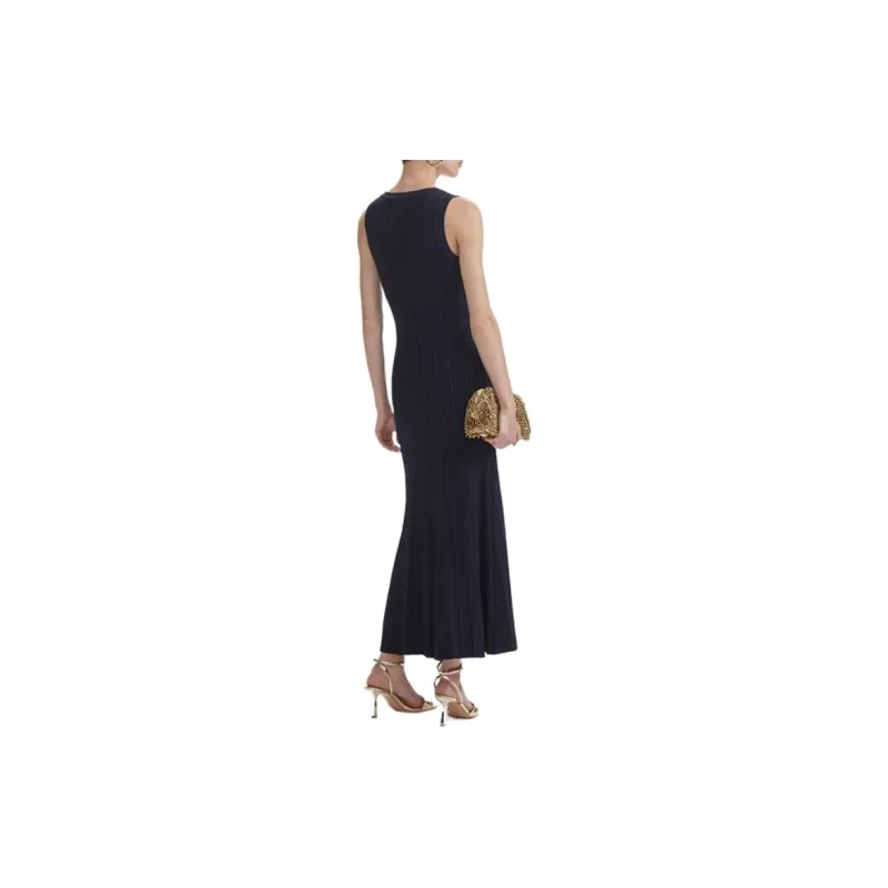 Self portrait Sleeveless Dress Women's Navy Blue-1