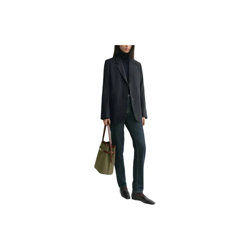 TOTEME Pinstripe Patterned Tailored Blazer-1