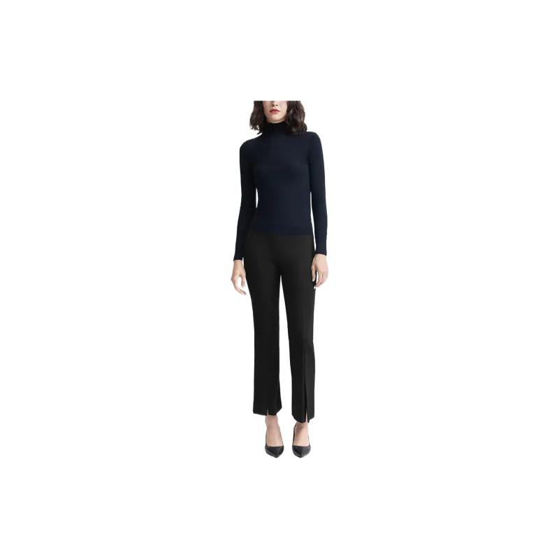 THEORY Knitted Sweatpants Women's Black-2