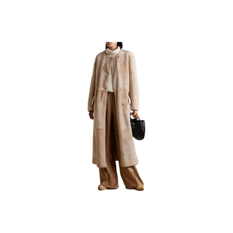 MaxMara Talamo Buttoned Long-Sleeved Coat-1