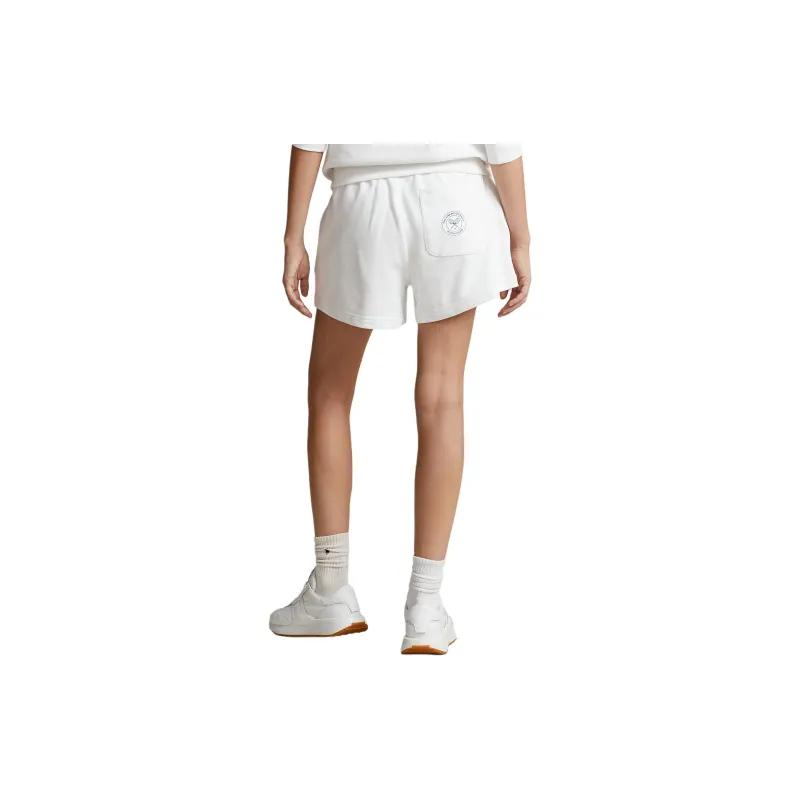 Polo Ralph Lauren Wimbledon Tennis Open Collection SS24 Casual Shorts Women's Porcelain White-3