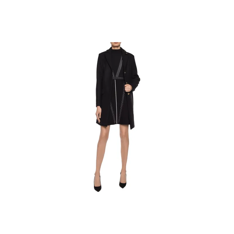 VERSACE Sleeveless Dresses Women's Black-1