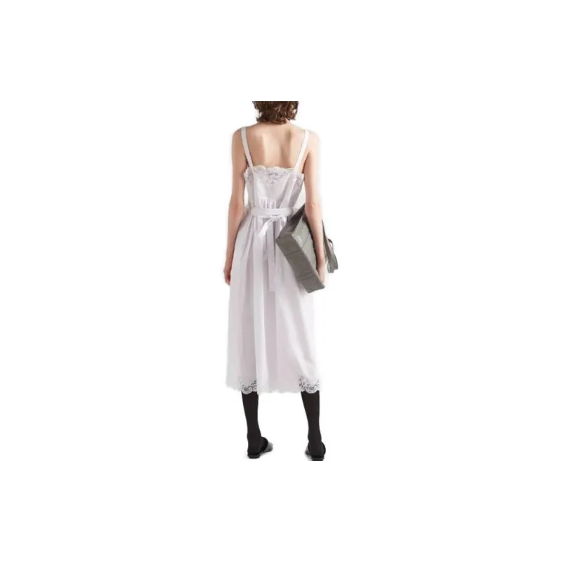 PRADA Slip Dresses Women's White-2