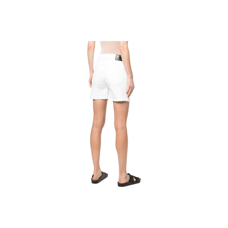 DKNY Denim Shorts Women's White-2