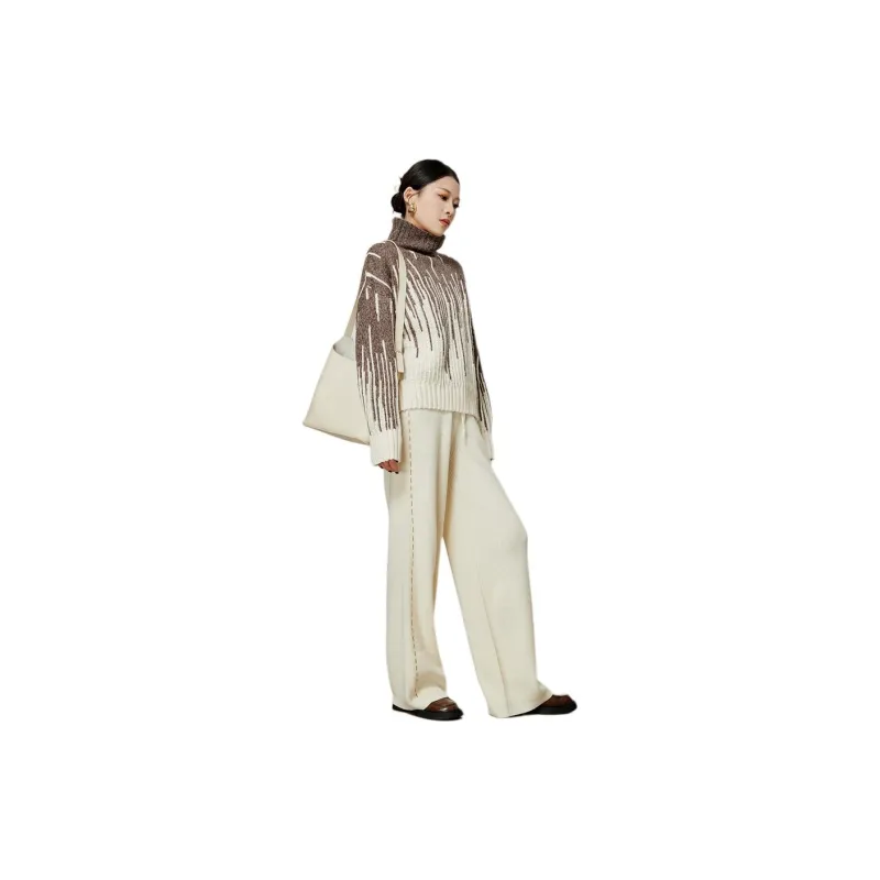 Weekly Knitwear Women's White Brown-1