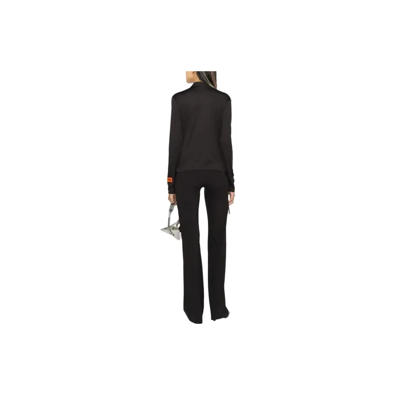 HERON PRESTON Ruched Detailed Buttoned Shirt-2