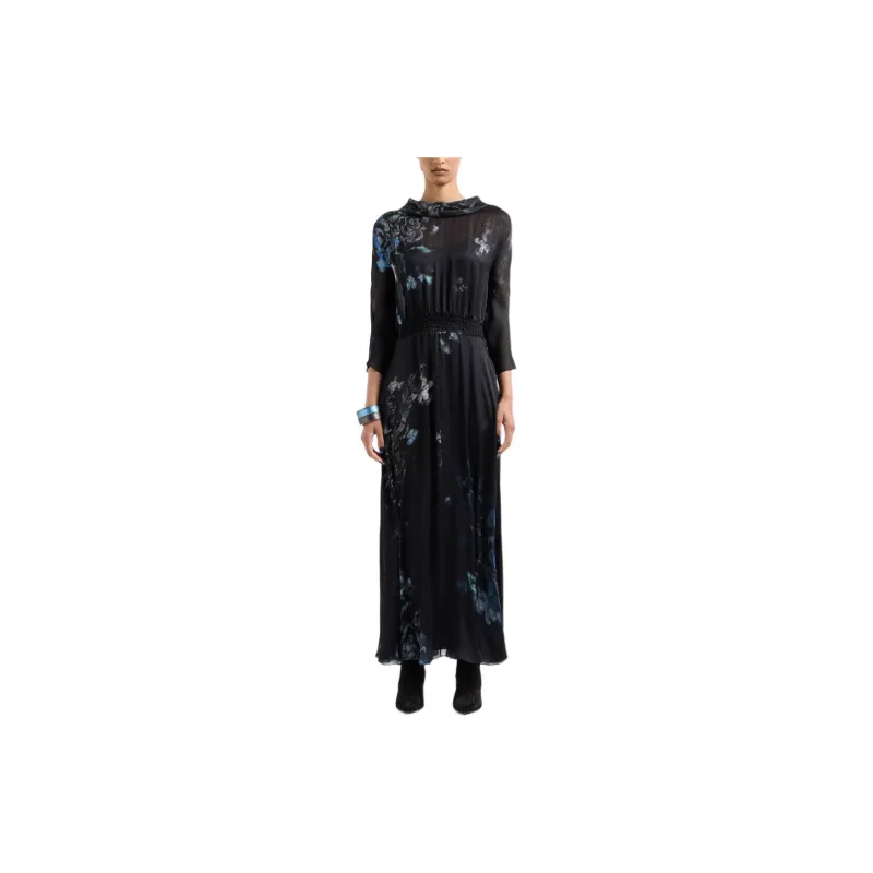 GIORGIO ARMANI Floral print Silk Maxi Dress-1