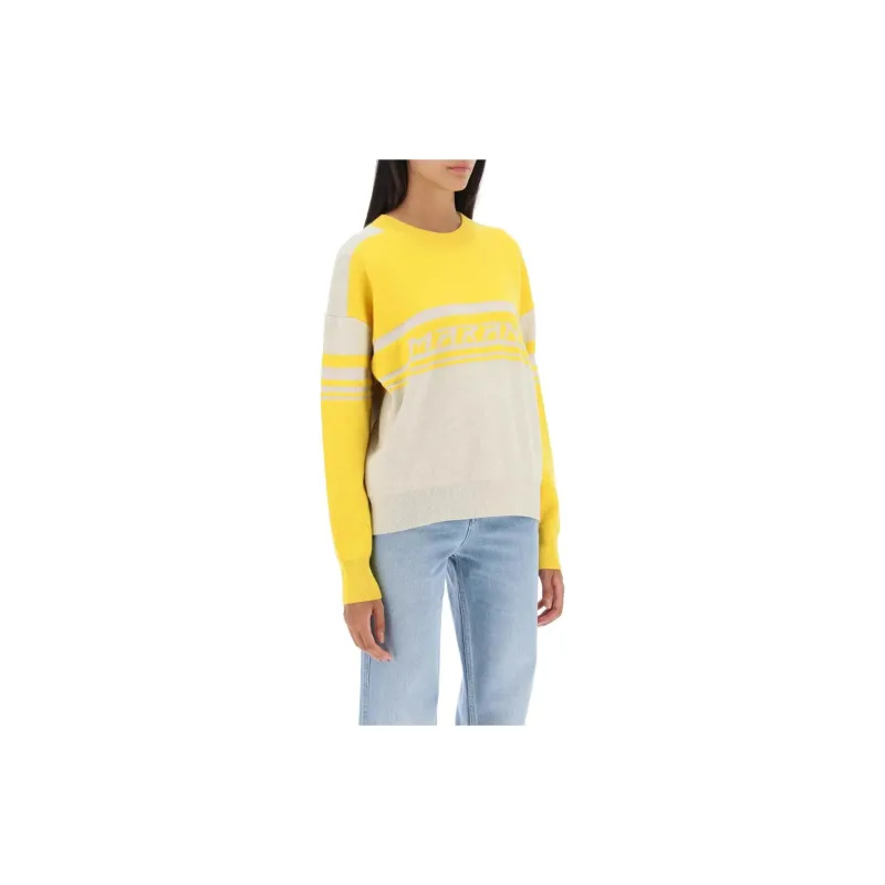 ISABEL MARANT Logo Knitted Crewneck Jumper-1