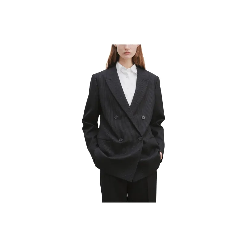 THE ROW Pinstripe Patterned Tailored Blazer-2