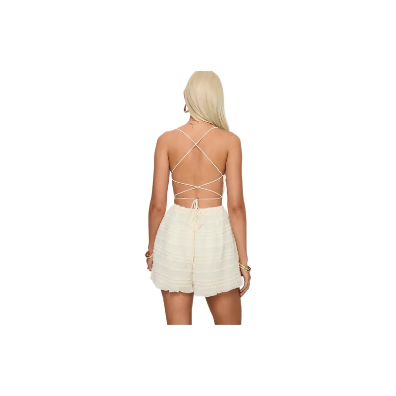PRINCESS POLLY PYPER ROMPER Bodysuits Women's CREAM/Cream-1