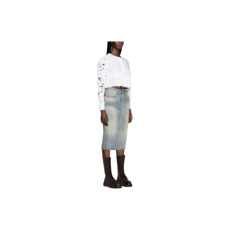 marine serre Regenerated Household Linen Cropped Top-3