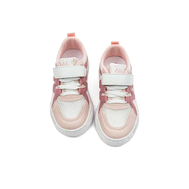 KAPPA KIDS Anti Kick And Abrasion Resistant Low Top Kids' Skateboarding Shoes Beige White Pink Kids'-3