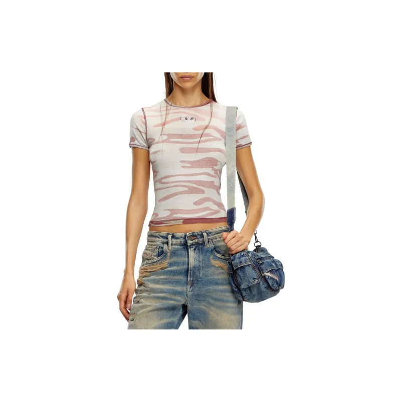 DIESEL Camouflage-pattern Cotton T-shirt-1