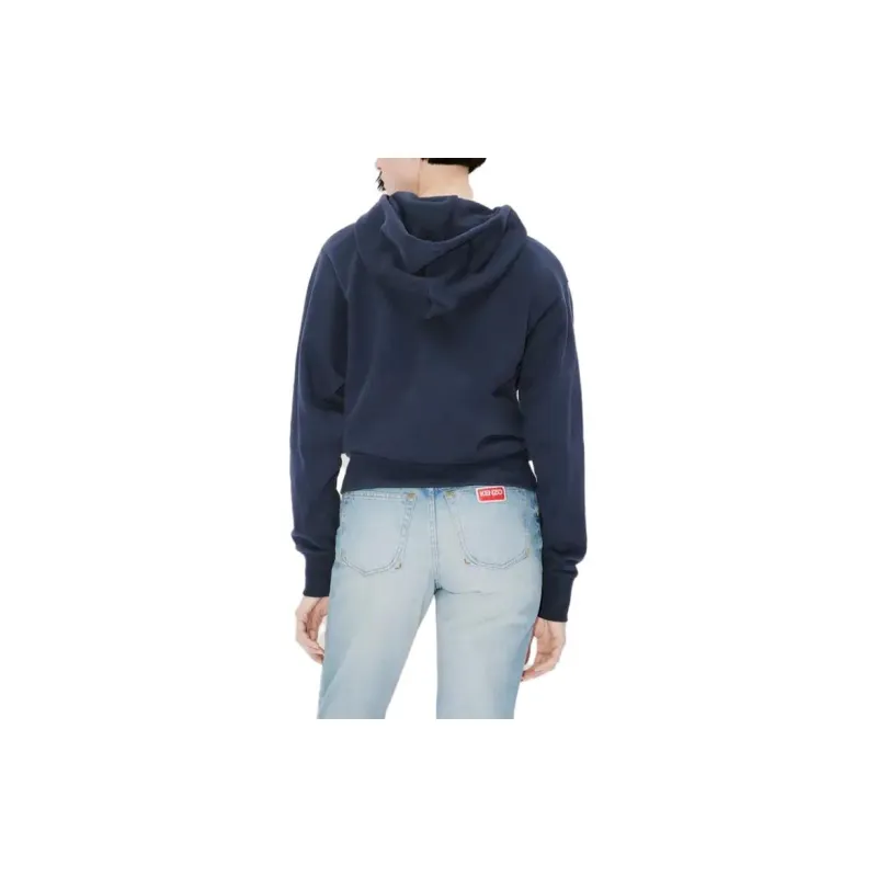 KENZO Logo Printed Drawstring Hoodie-4