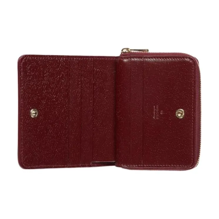 GUCCI Leather Wallet Mini Women's Red-5
