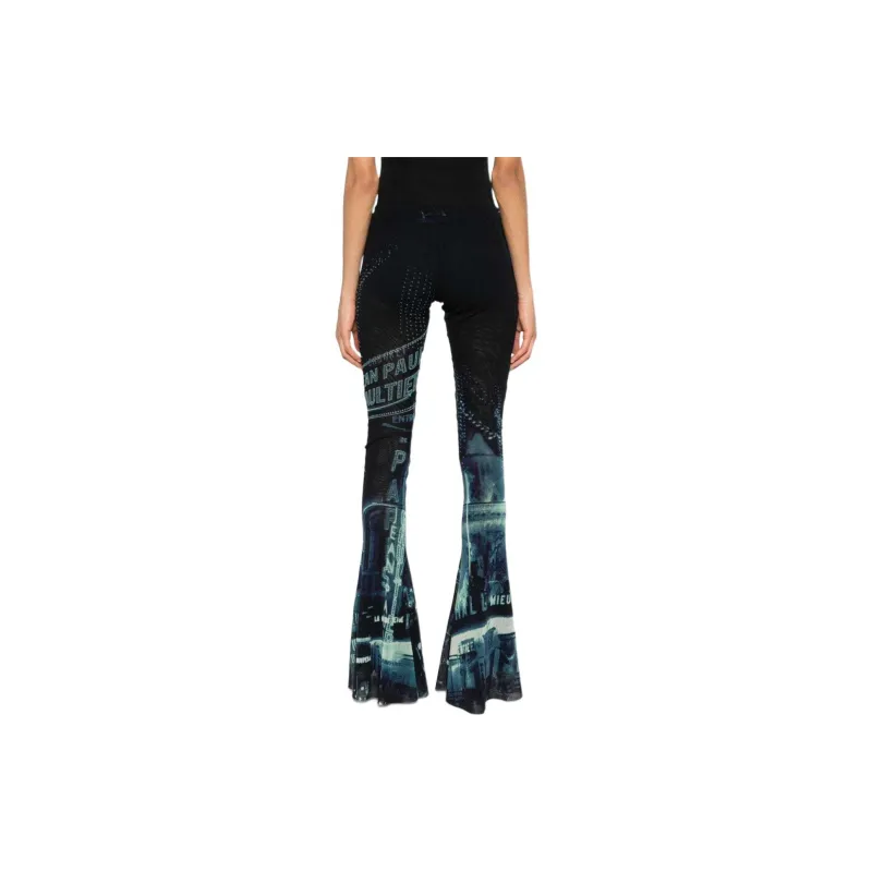 Jean Paul Gaultier Mesh Flare Trouser 'Pigalle'-2