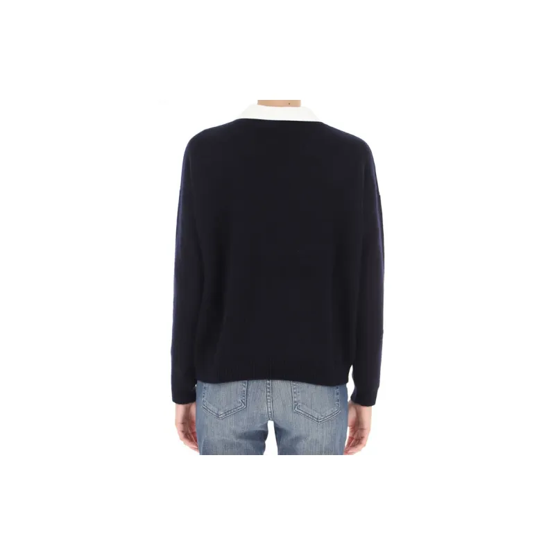MaxMara Slim Fit Sweater Women's Dark Blue-5