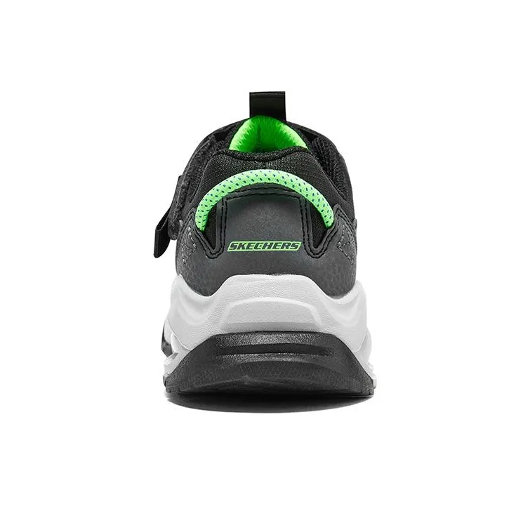 Skechers Skech-Air Adventure Slip-Resistant Low-Top Kids' Running Shoes Black White Teenagers-4
