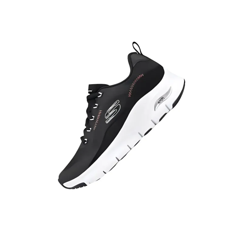Skechers Arch Fit 'Black White Pink' Women's-2