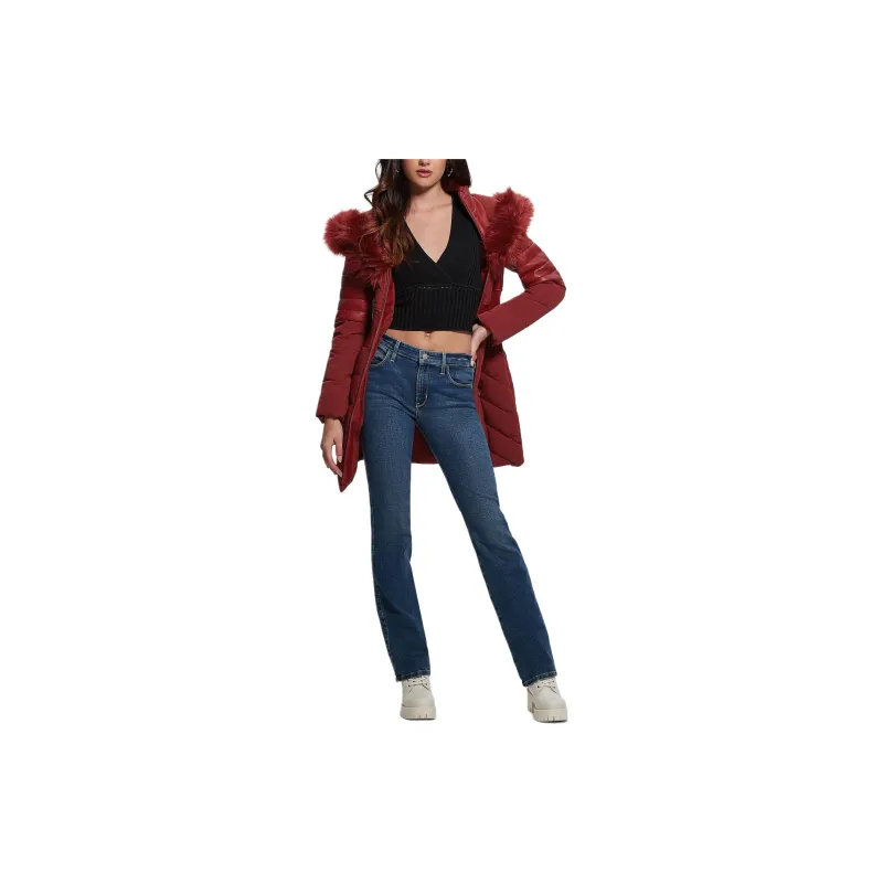 GUESS Jackets Coats Women's Red-1