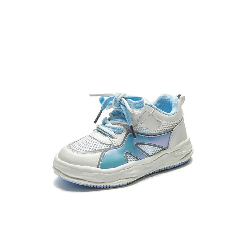 Hush Puppies Slip-Resistant Lightweight Wear-Resistant Breathable Low-Top Kids' Skateboarding Shoes Blue Kids'-1
