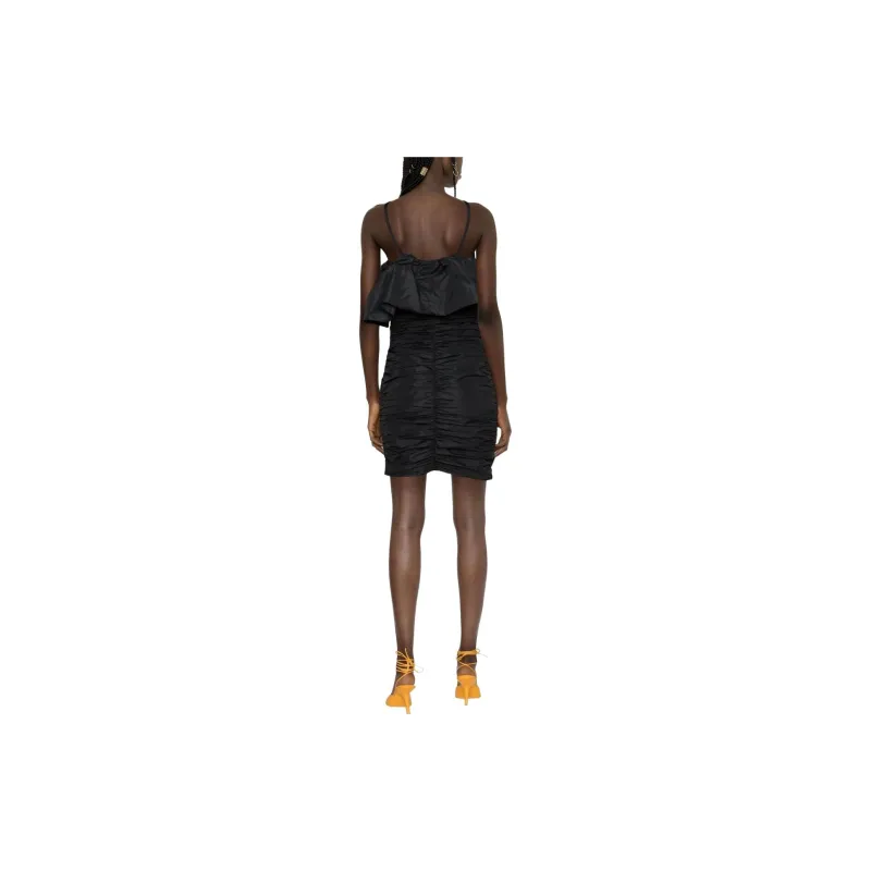 MSGM Short Sleeved Dress Women's Black-2