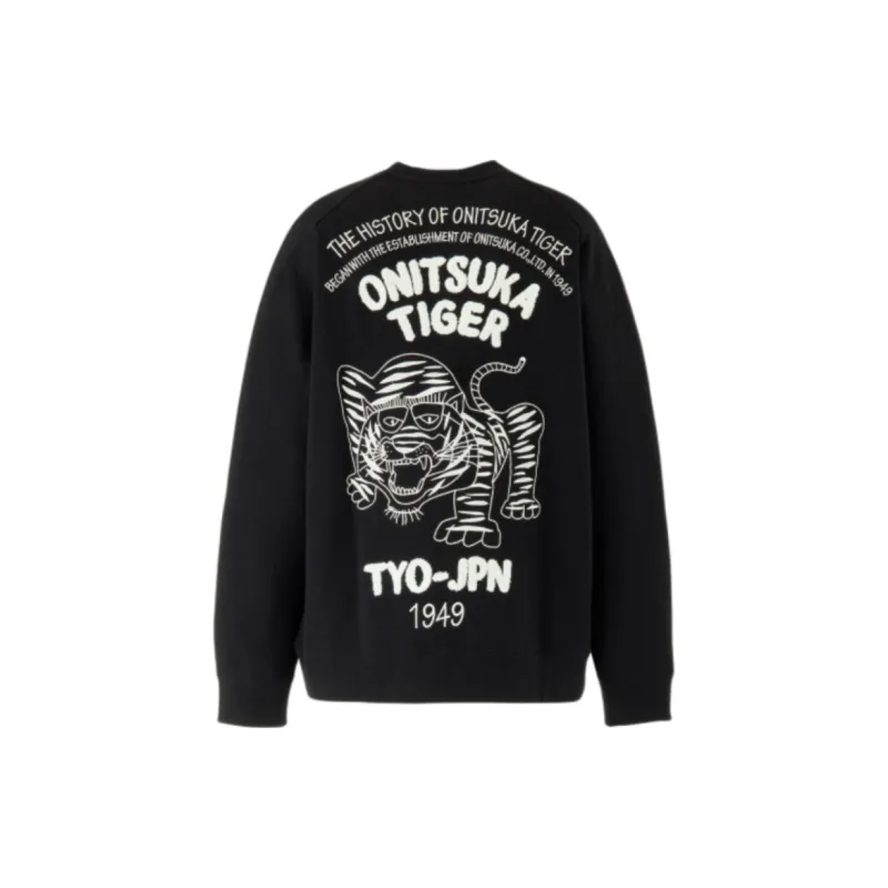 Onitsuka Tiger SWEAT Sweatshirt Unisex Black/Beige-1