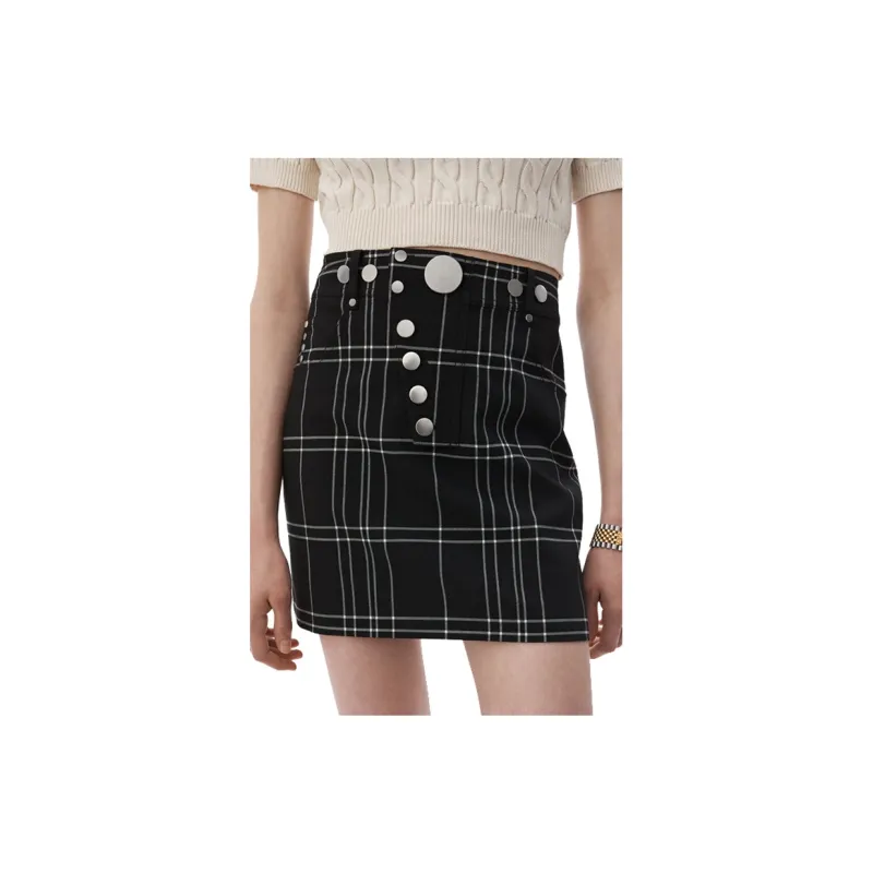 Alexander Wang Casual Short Skirts Women's Black-2