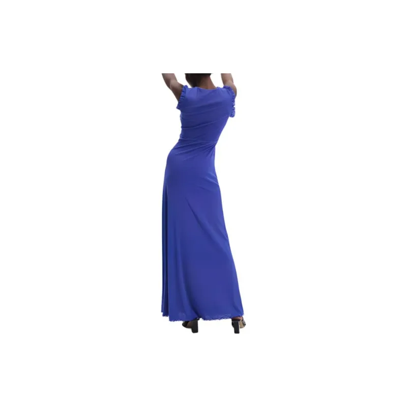 DVF Diane Von Furstenberg Sleeveless Dress Women's Blue-3