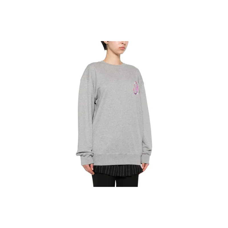 JW Anderson Embroidered logo Cotton Sweatshirt-1