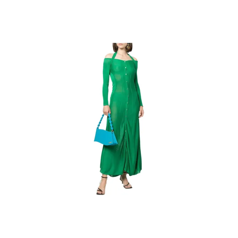 Jacquemus Long-Sleeved Dresses Women's Green-1