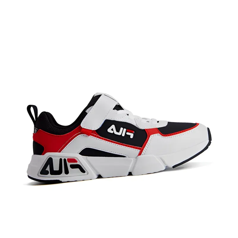 FILA KIDS Rebound And Breathable Low Top Kids' Running Shoes Black White Unisex-2
