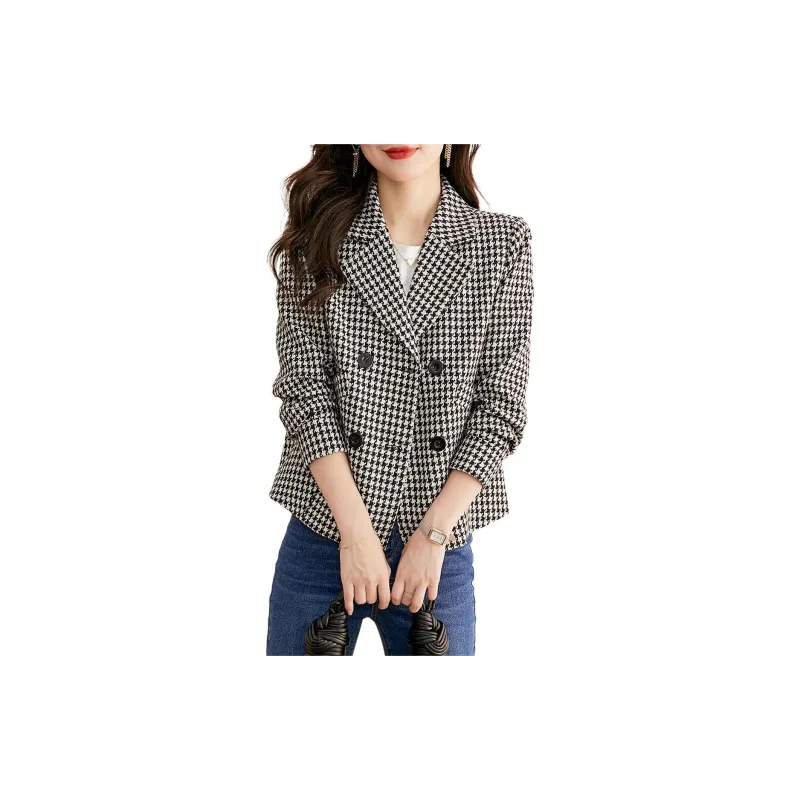 Still Quiet Business Suit Women's Houndstooth-4