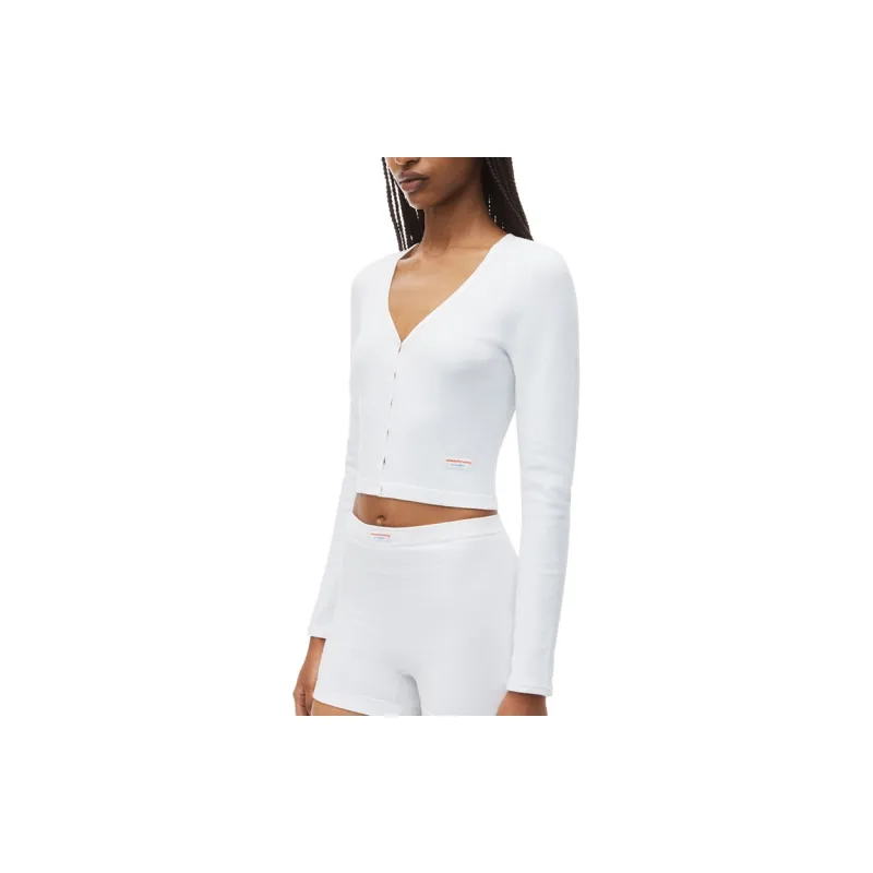 Alexander Wang V neck Cropped Cardigan-3
