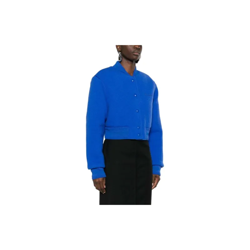 Givenchy Cropped Wool Bomber Jacket 'Iris Purple'-3