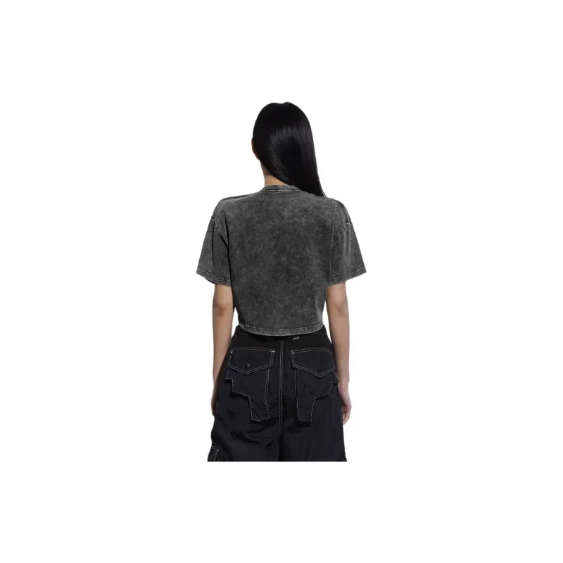 DRAGON FACE T Shirt Women's Dark Gray-2