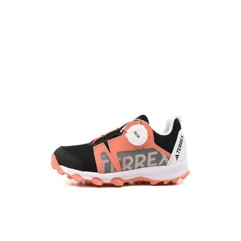 Adidas Terrex Agravic Abrasion Resistant Low Top Kids' Running Shoes Black Orange Kids'