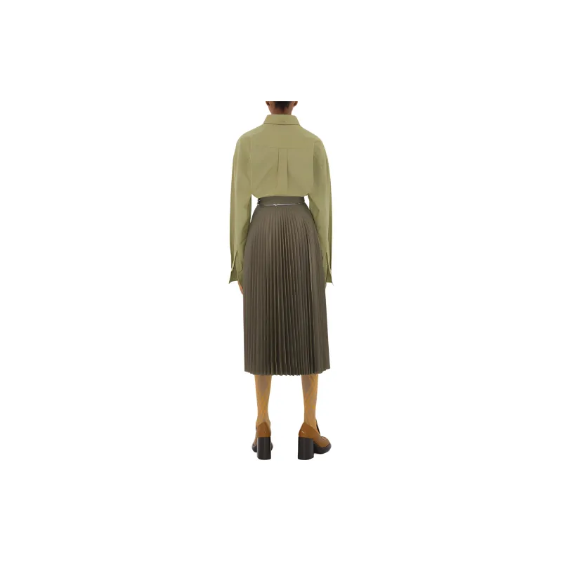Burberry Casual Long Skirts Women's Elm Tree Heather Gray-2