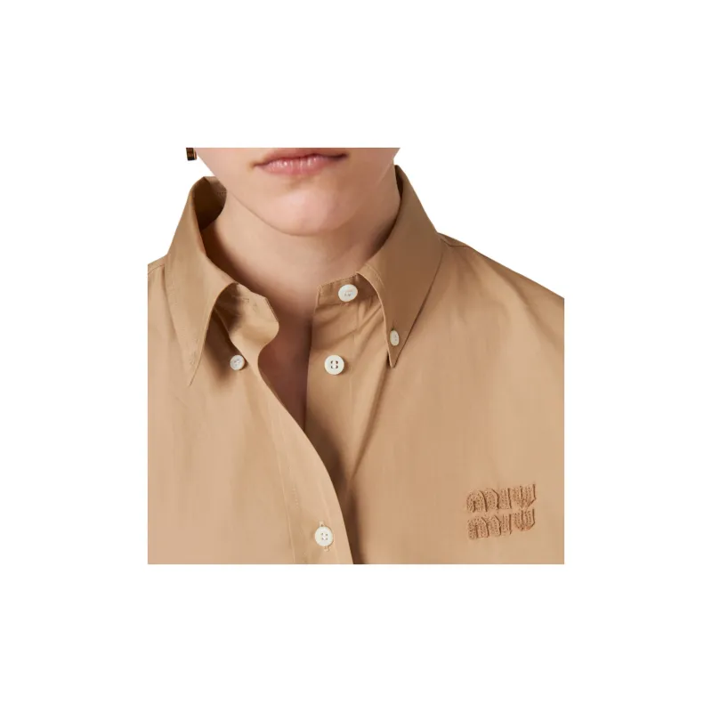 MIU MIU Button Up Oversized Shirt-4