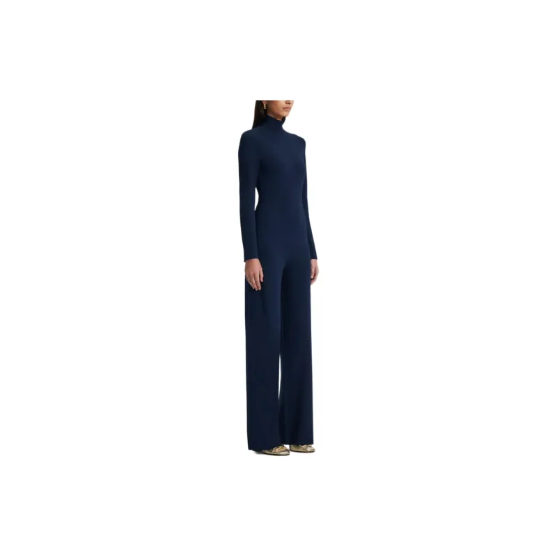 SCANLAN THEODORE Micro Crepe Jumpsuit Jumpsuit Women's Navy/Marine Blue-3