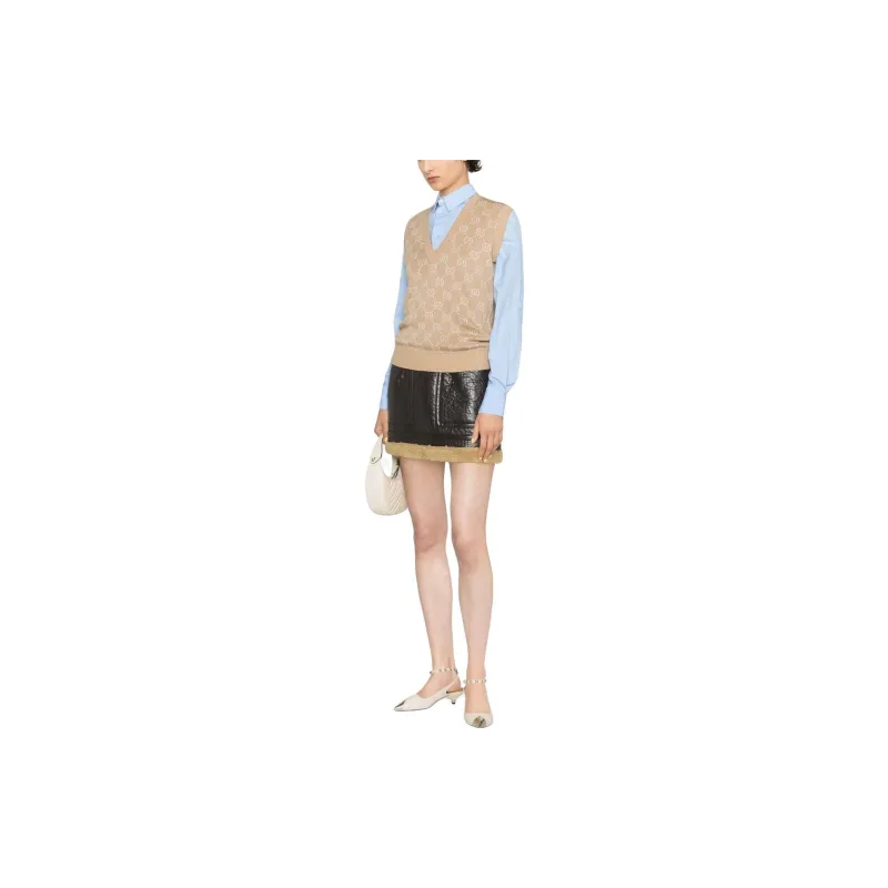 GUCCI Vests Women's Khaki-1