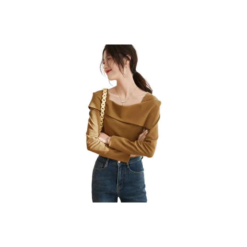 Mo Han Yi Mei T Shirt Women's Ginger Yellow-2