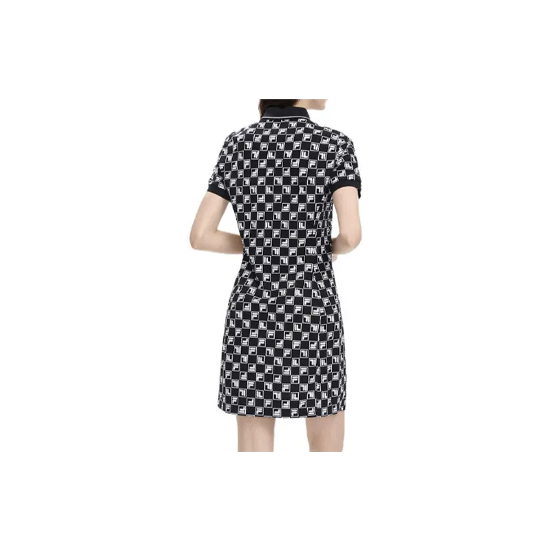 FILA Short Sleeved Dress Women's All Over Print 2-4