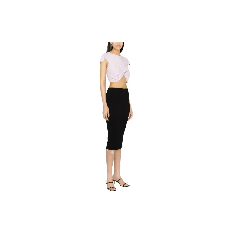 PINKO Casual Long Skirts Women's Black-3