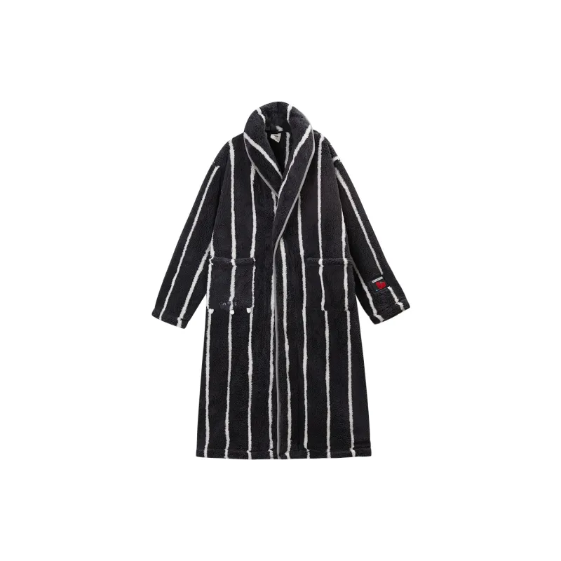 YSO Cool Cat Series Pajama Robe Men's Mousse Black-0