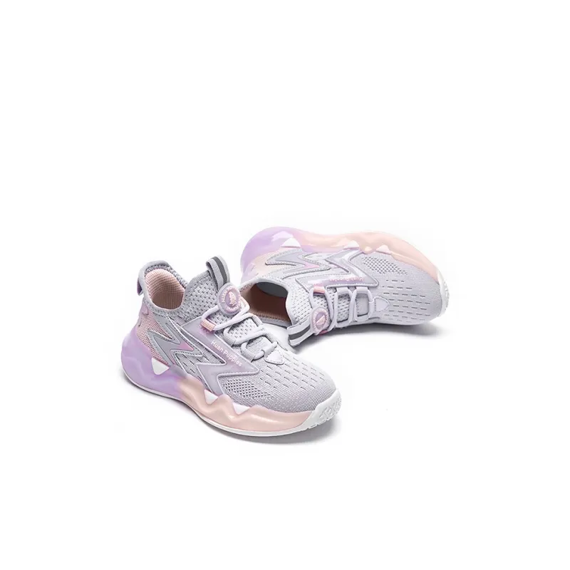 Hush Puppies Slip-Resistant Low-Top Sports Casual Shoes Purple Kids'-1