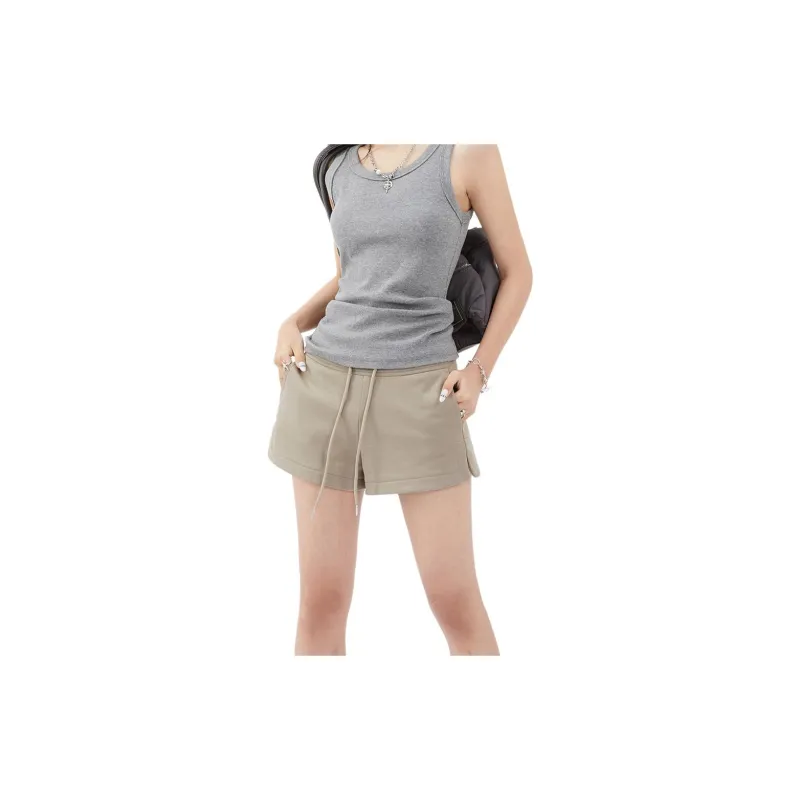 Kazakhstan Casual Shorts Women's Khaki-2