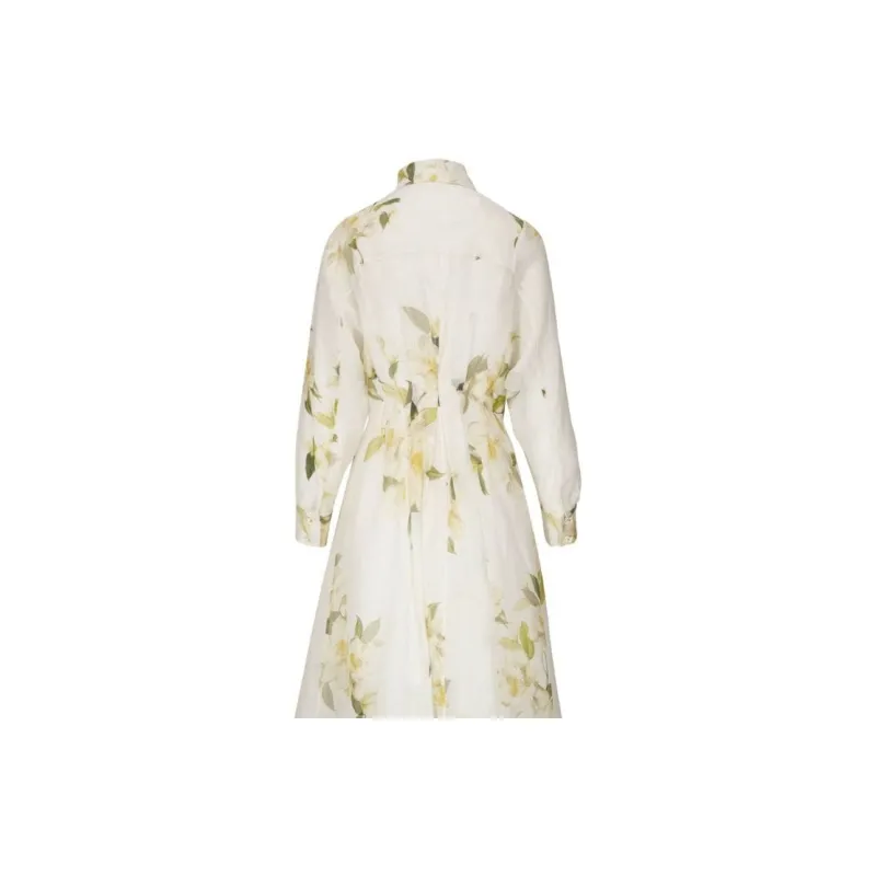 Zimmermann Harmony Floral-Printed Draped Midi Dress-8
