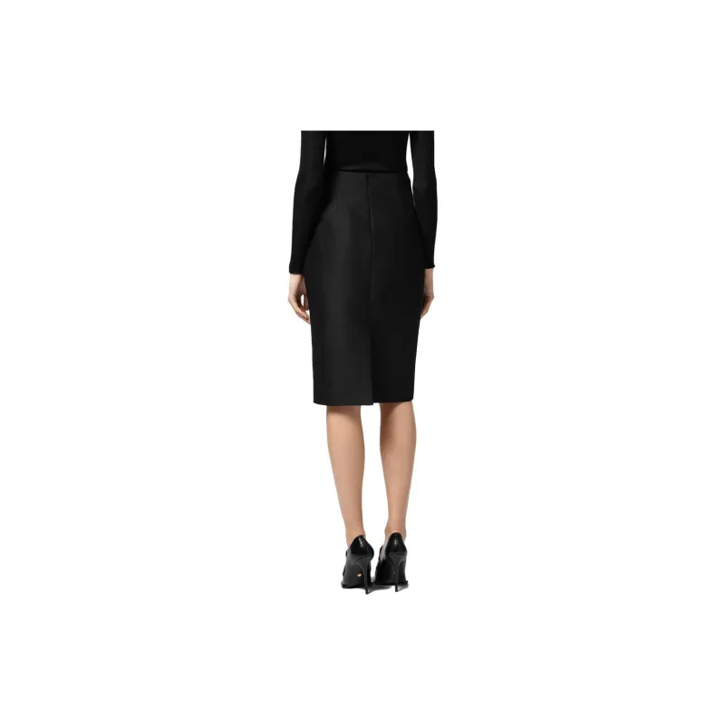 VERSACE High-Waist Pencil Midi Skirt-2