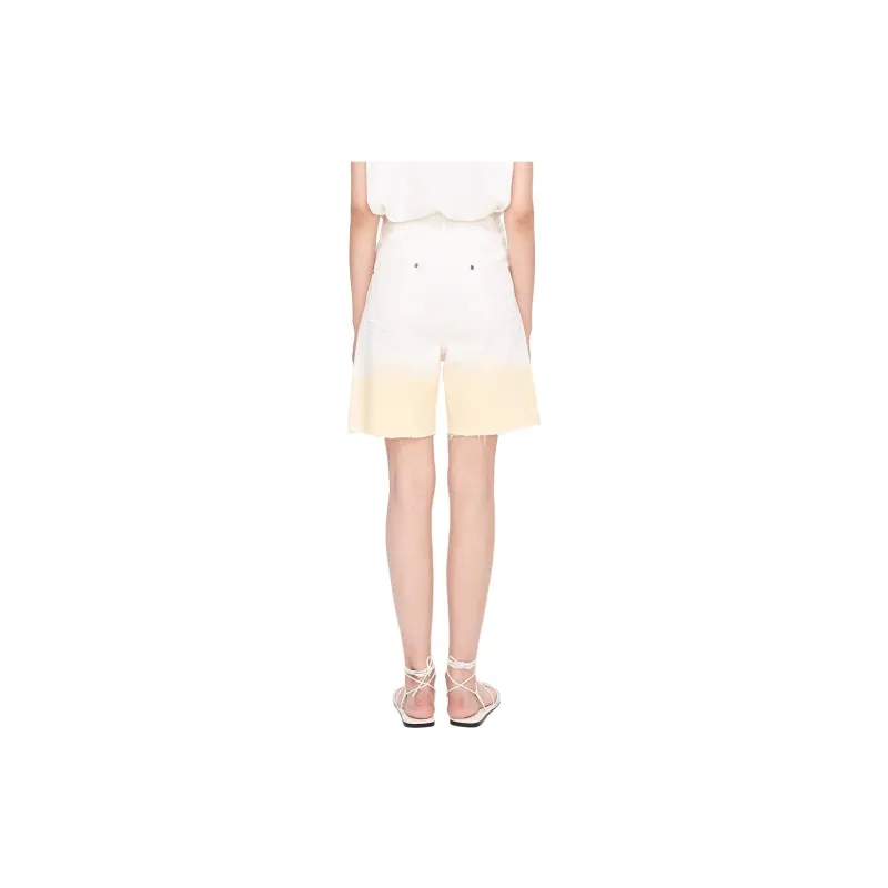 XII BASKET Denim Shorts Women's White-2